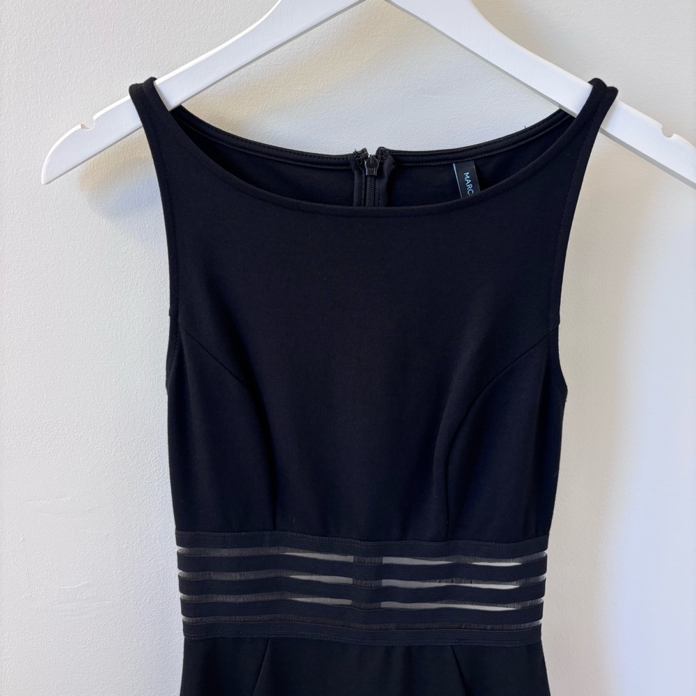 MARCIANO Black Bodycon Dress, Sz 4.